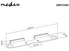 Nedis SBMT55BK Soundbarbeugel voor Sonos Beam Zwart