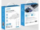 Veger snellader 45 Watt + USB-C Kabel 1,5m Nylon Wit