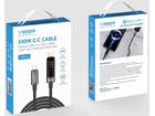 Veger DC120 USB-C naar USB-C kabel 1.5m Braided Aluminium 240 Watt met display
