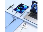 Veger V730 3 in 1 kabel met Magsafe 1.5m Braided 92 Watt