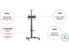 Vogel's ESSENTIAL T1031 Display trolley