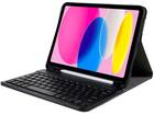 Just in Case Apple iPad 2022 Vintage Bluetooth Keyboard Cover Zwart