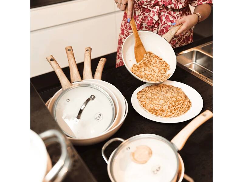 Cook & Pan Go Ivory Steelpan met deksel 18 cm