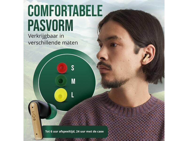 House of Marley Little Bird TWS Zwart