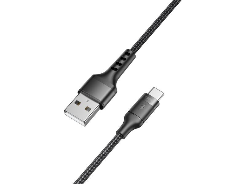 Veger AC03 USB-A naar USB-C kabel 1.5m Braided Nylon