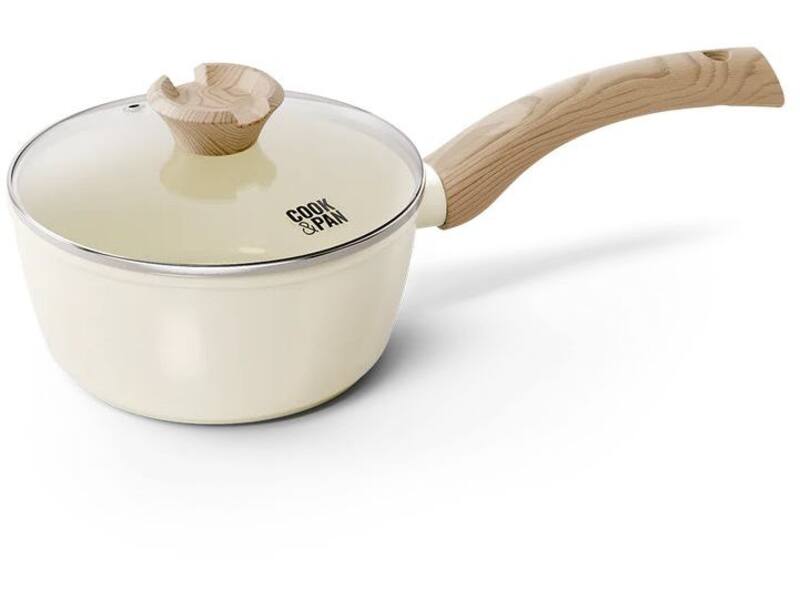 Cook & Pan Go Ivory Steelpan met deksel 18 cm