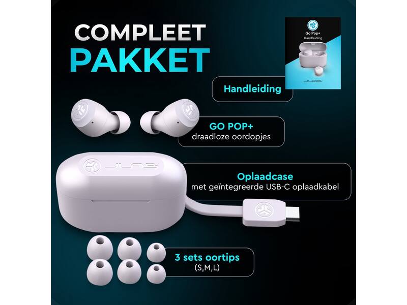 JLab Go Air Pop True Wireless Paars