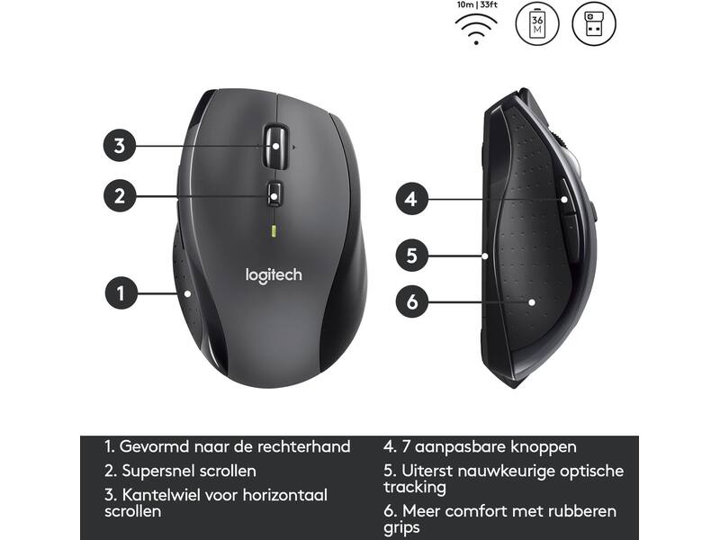 Logitech Wireless Marathon Mouse M705
