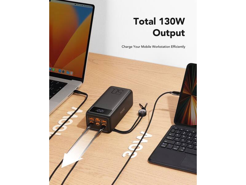 Veger Tank Boost W5001C 56.000 mAh Powerbank Zwart