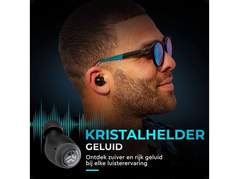 JLab Go Air Pop True Wireless Zwart