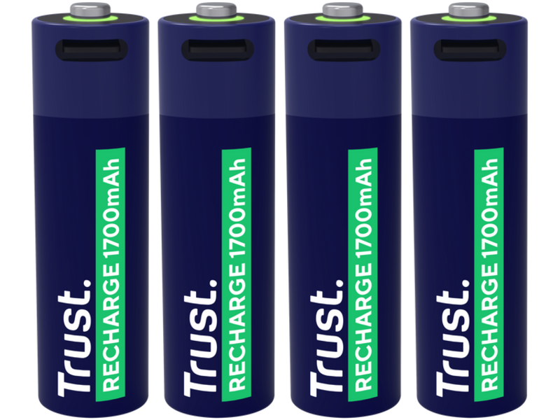 Trust USB-C oplaadbare AA-batterijen (4-pack)