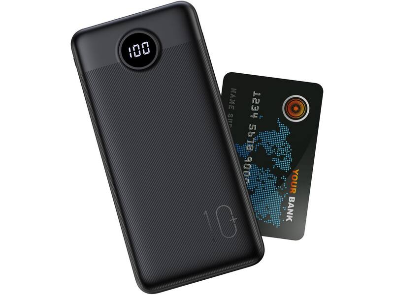 Veger L10S W1105PDB 10.000 mAh Powerbank Zwart