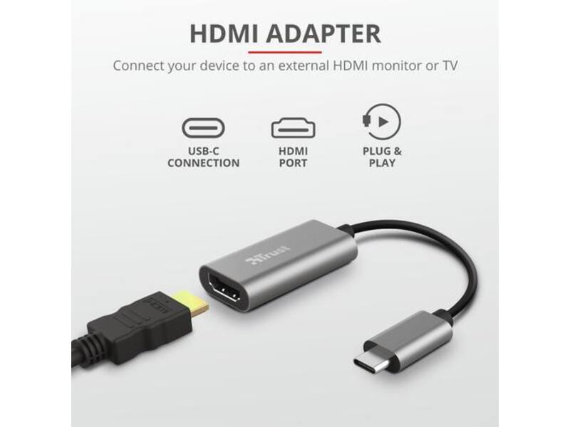 Trust Dalyx USB-C naar HDMI adapter