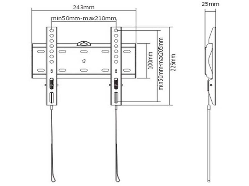 Gembird WM-42F-01 (23-42 inch)