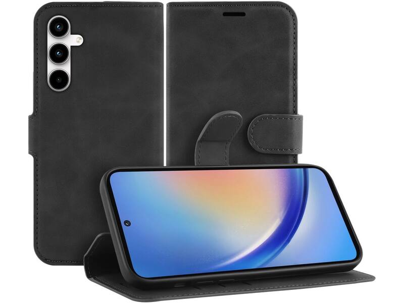 Just in Case Samsung Galaxy A35 Premium Wallet Zwart