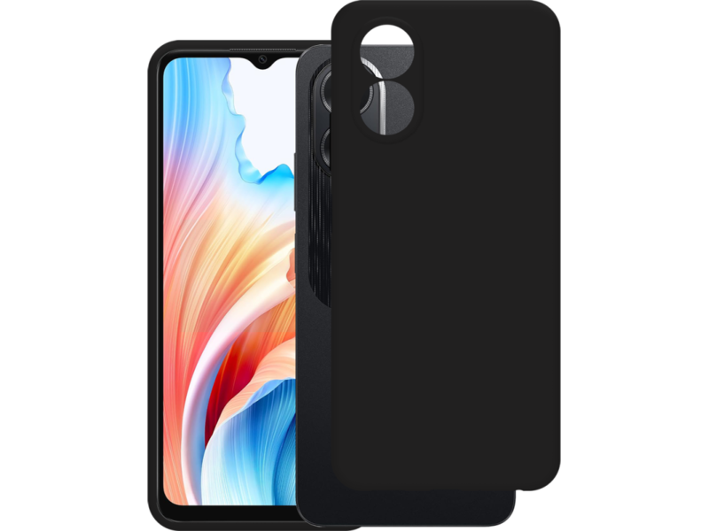 Just in Case Soft TPU Back Cover voor Oppo A18/A38 Zwart