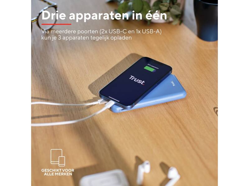 Trust Redoh Fast 10.000 mAh Blauw