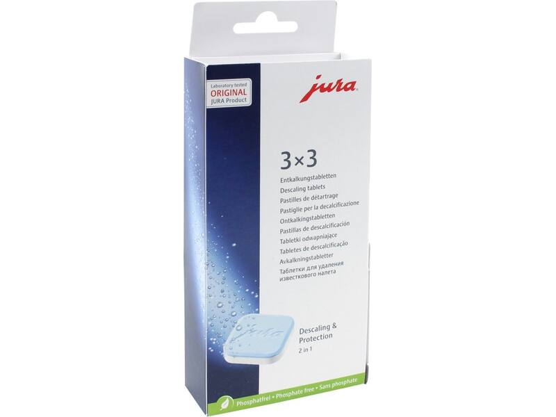 JURA ontkalkingstabletten 3 x 3 stuks