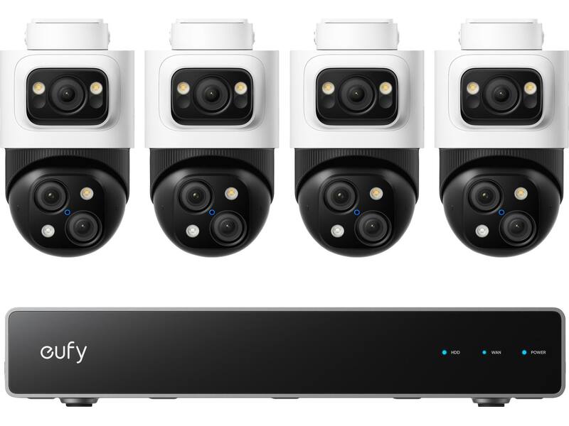 Eufy PoE NVR Security System S4 (NVR + 4x S4 Cam)