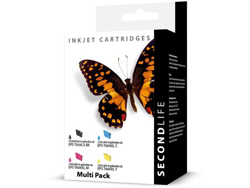 SecondLife Epson 604 XL Multipack (zwart + 3 kleuren)