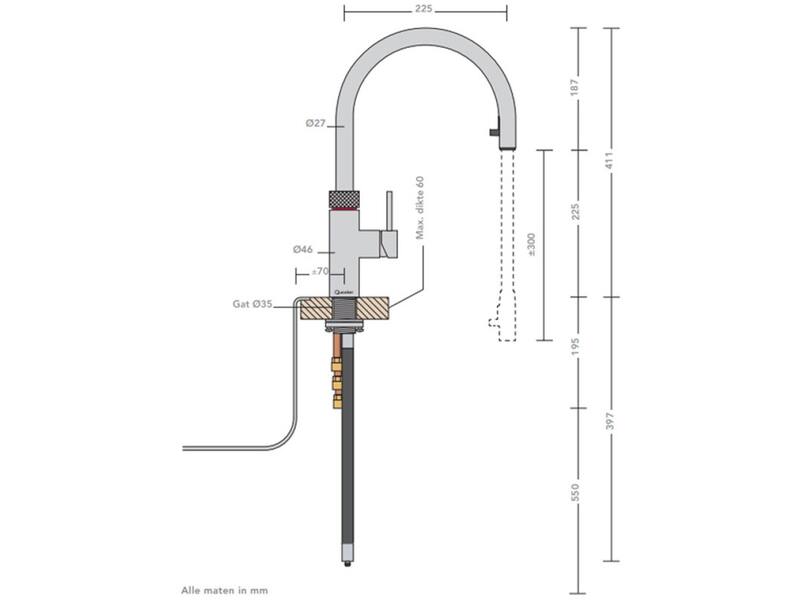Quooker Flex Round RVS