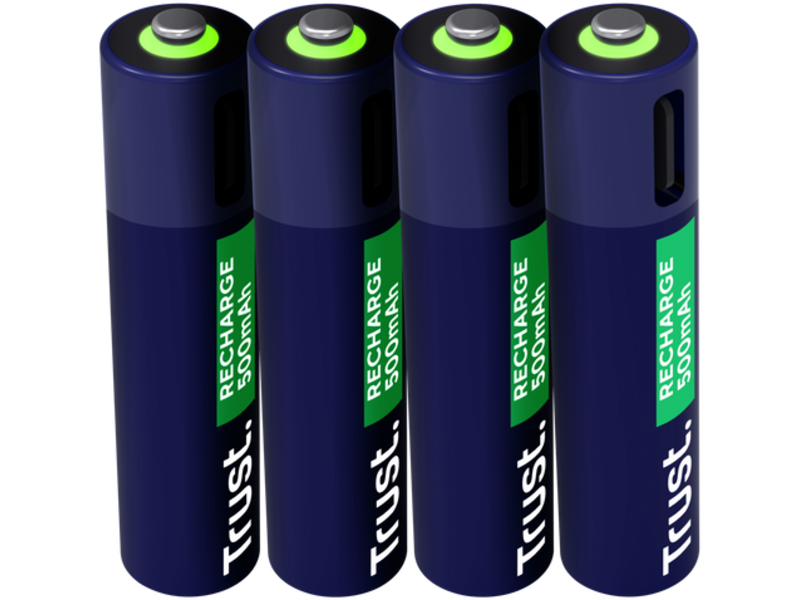 Trust USB-C oplaadbare AAA-batterijen (4-pack)