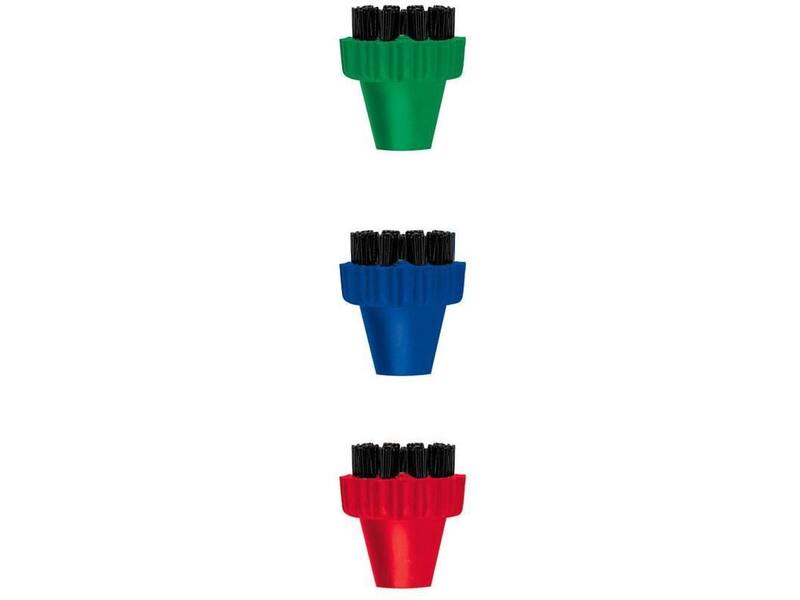 Polti PAEU0296 Gekleurde nylon borstelset (3 stuks)