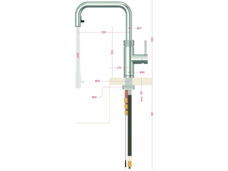 Quooker Flex Square RVS