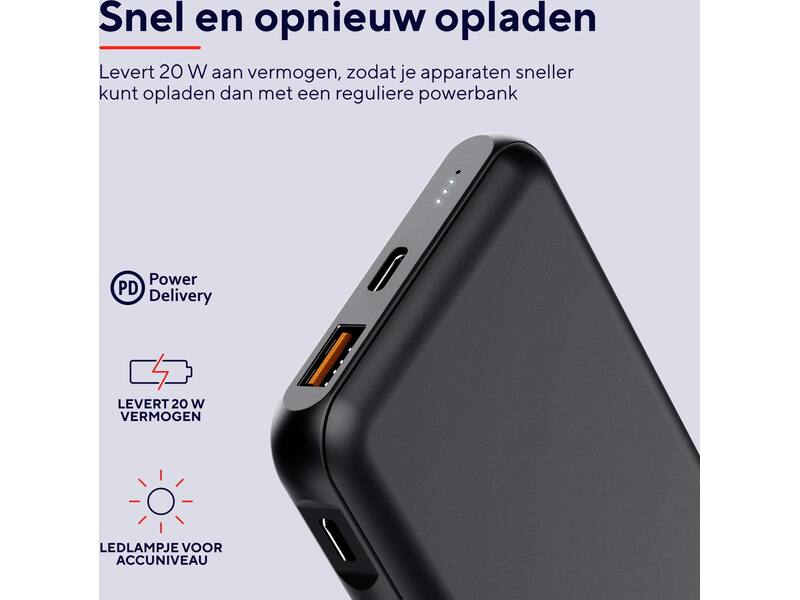Trust Redoh Fast 10.000 mAh Zwart