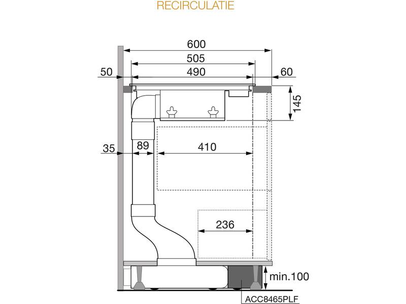 ATAG ACC8465PLF Recirculatiekit Plintmontage