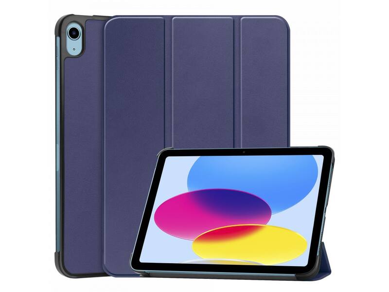Just in Case Smart Tri-Fold Case - Apple iPad 2022 - Blauw