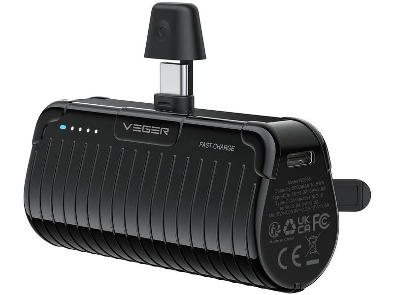 Veger PlugOn Pro-C W0558 5000mAh Zwart