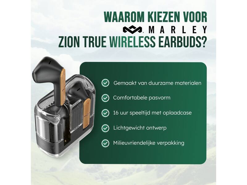 House of Marley Zion True Wireless Black