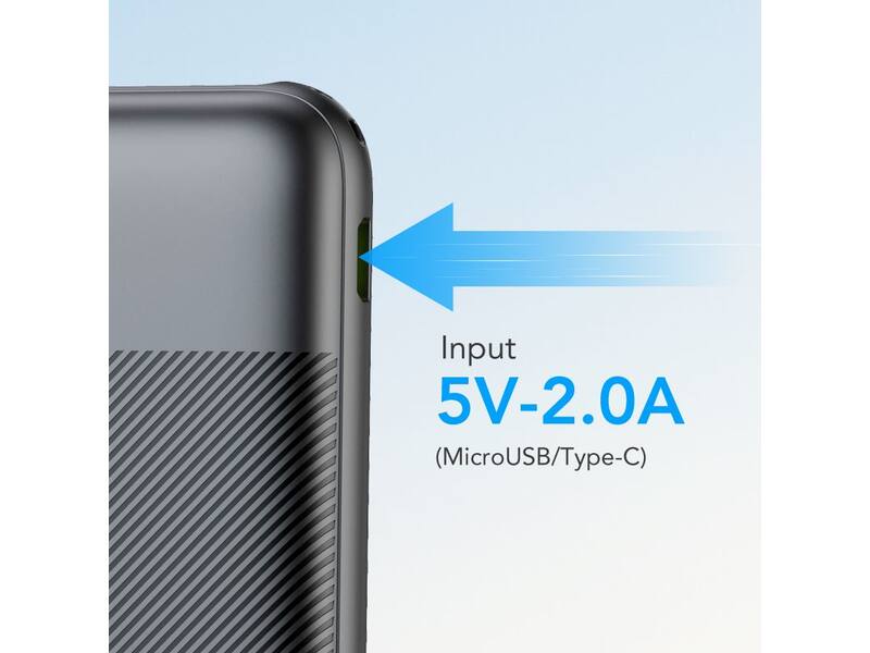 Veger L10S W1105PDB 10.000 mAh Powerbank Zwart