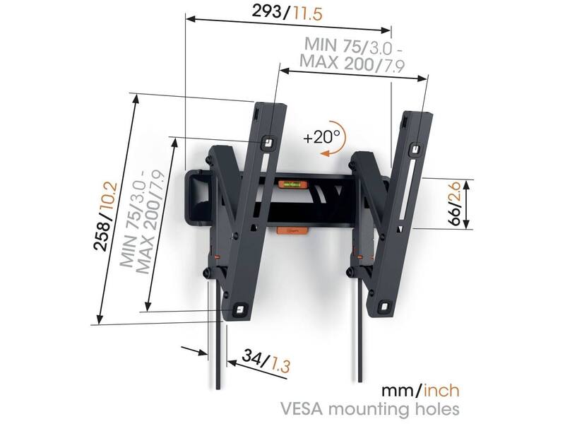 Vogel's TVM 3215 Muurbeugel (19-43 inch)