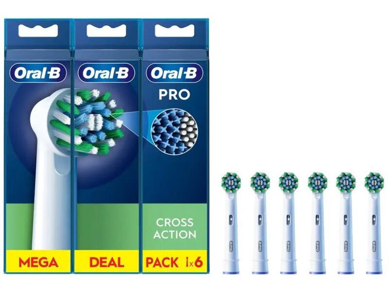 Oral-B CrossAction opzetborstels (6 stuks)