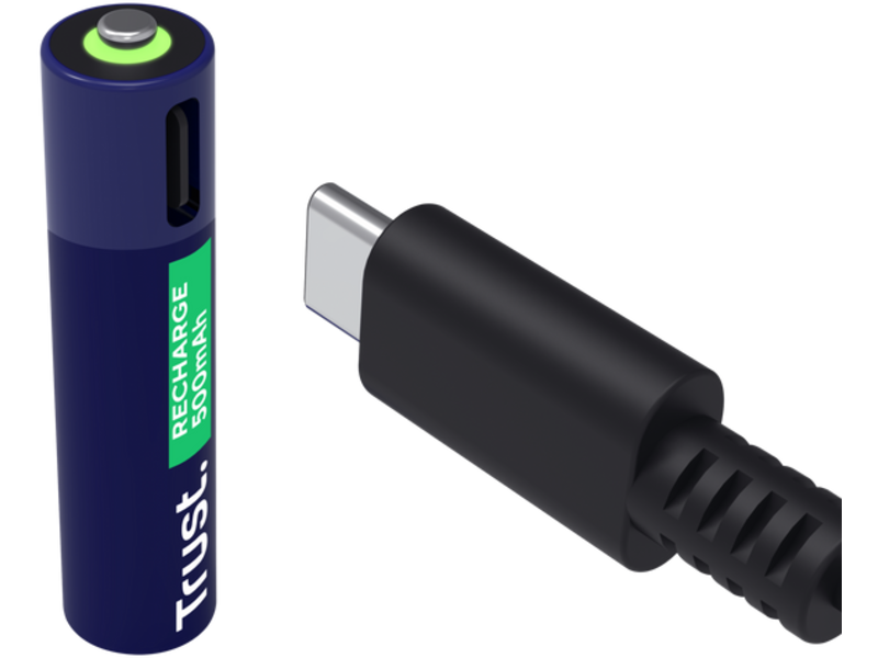 Trust USB-C oplaadbare AAA-batterijen (4-pack)