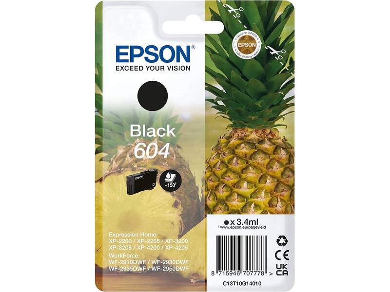 Epson 604 T10G14 Zwart