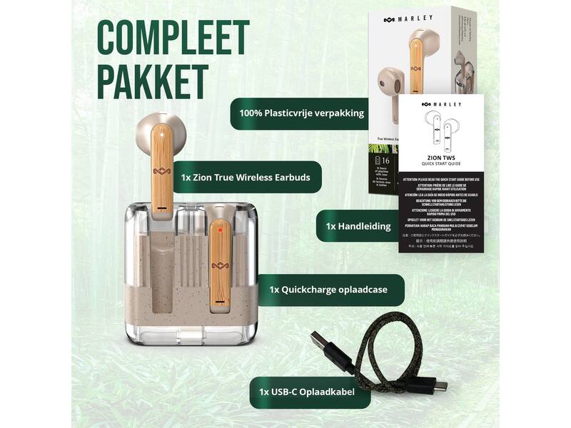 House of Marley Zion True Wireless Cream