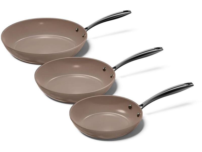 Cook & Pan Taupe of Mind 3-delige Koekenpannenset