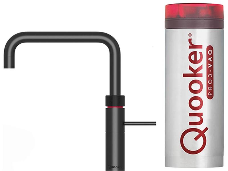 Quooker Fusion Square Zwart met PRO3 reservoir