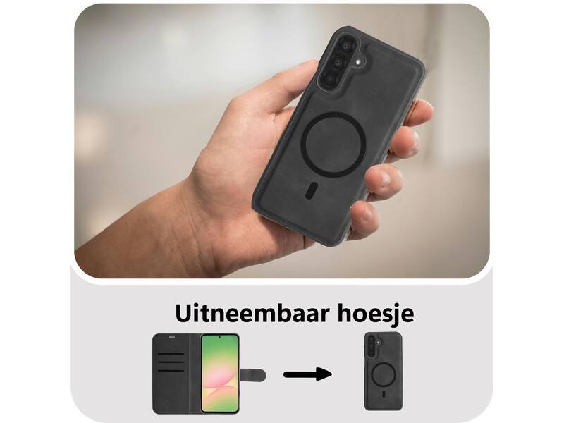 Just in Case PrimeWallet Case  Samsung Galaxy A57 PU leer Zwart