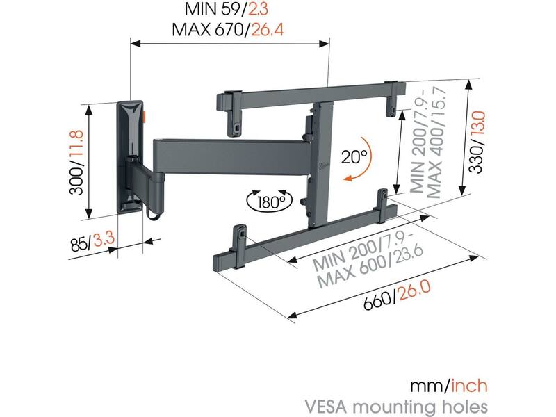 Vogel's TVM 3665 Muurbeugel Oled (40-77 inch)