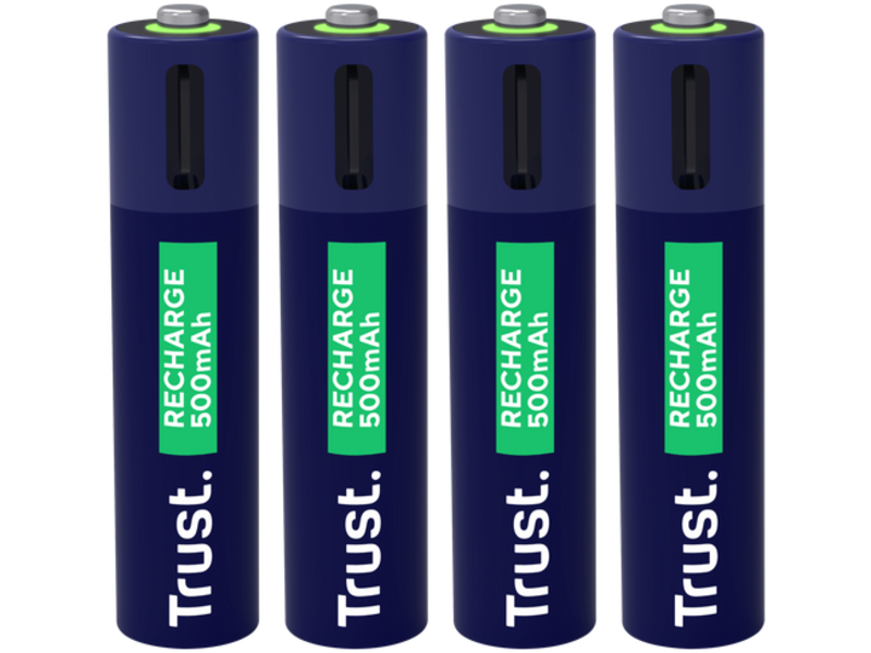 Trust USB-C oplaadbare AAA-batterijen (4-pack)