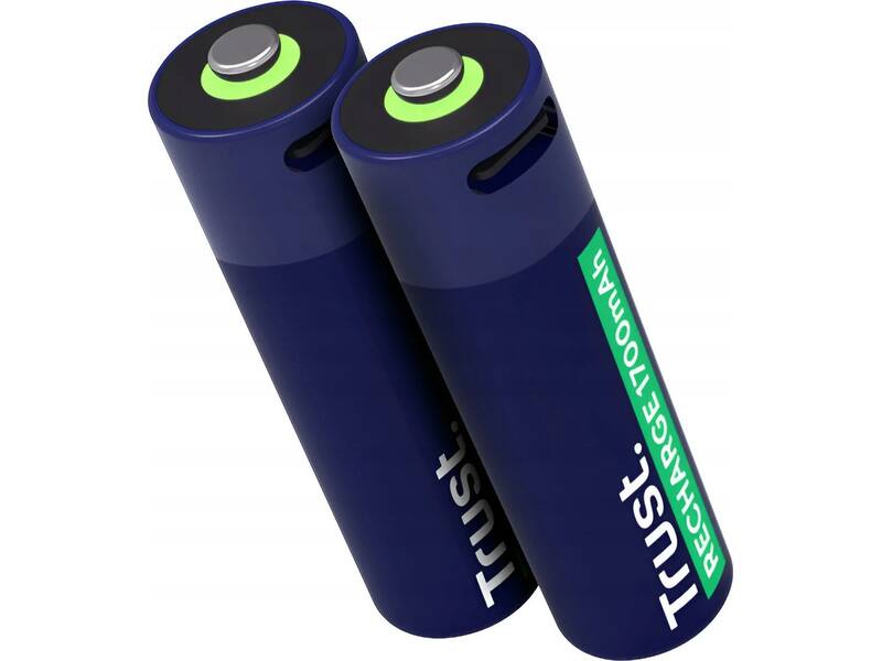 Trust USB-C oplaadbare AA-batterijen