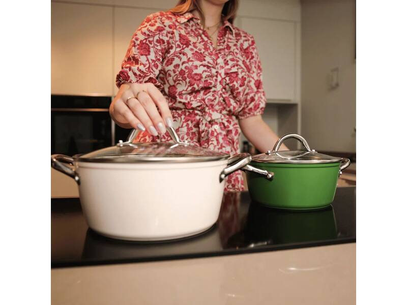 Cook & Pan Go Ivory Kookpan met deksel 20 cm