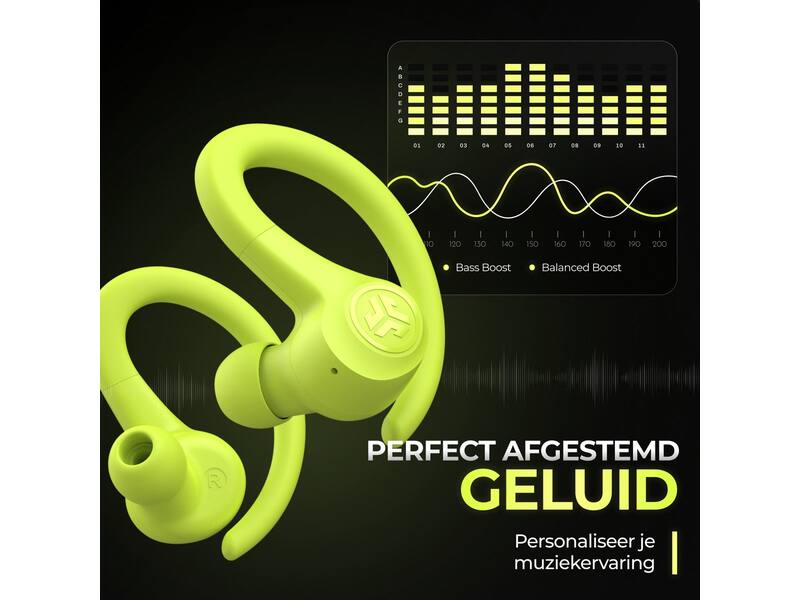 JLab Go Air Sport True Wireless Neon Geel