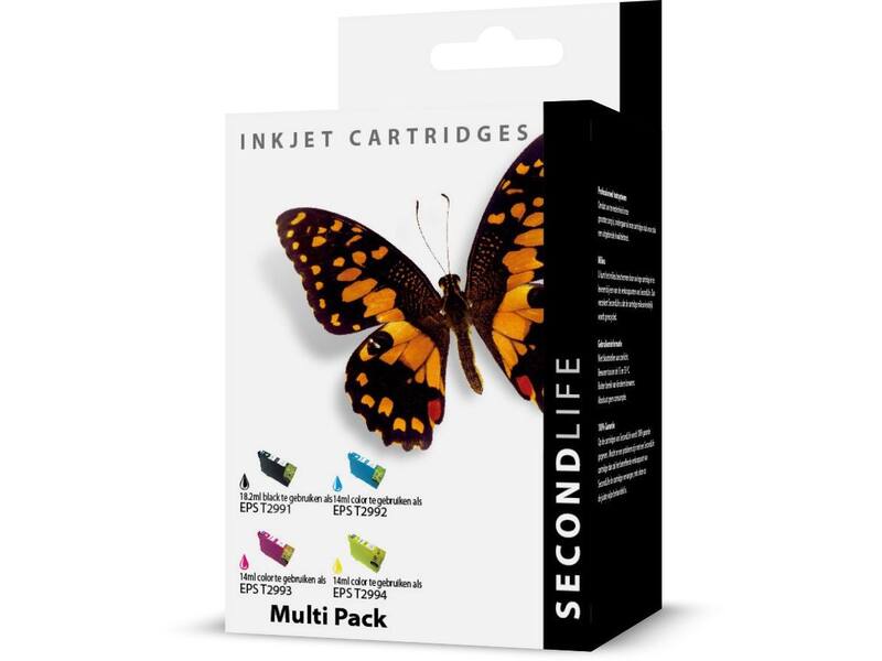 SecondLife Epson 29 XL Multipack T2996 Zwart + 3 kleuren
