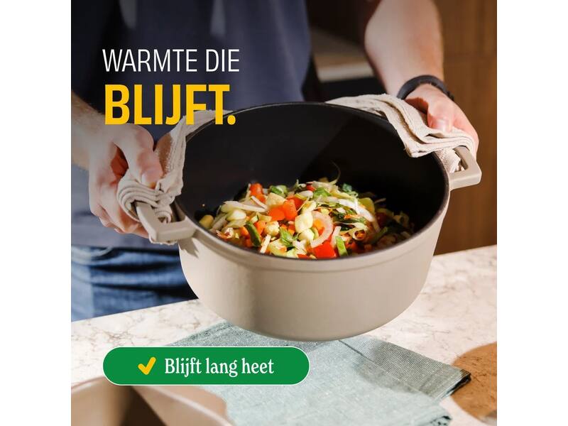 Cook & Pan Taupe of Mind Gietijzeren braadpan 28 cm