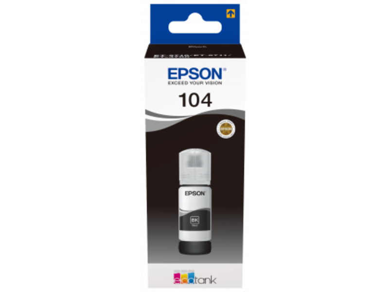 Epson inktflesje 104 Zwart C13T00P140